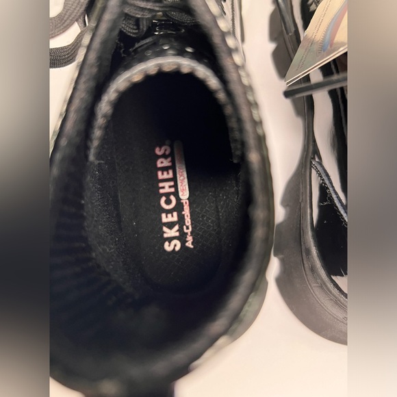 New Skechers Roadies Sneaker Black Boots - Rare Limited Edition Surge Patent Ave - Picture 11 of 16